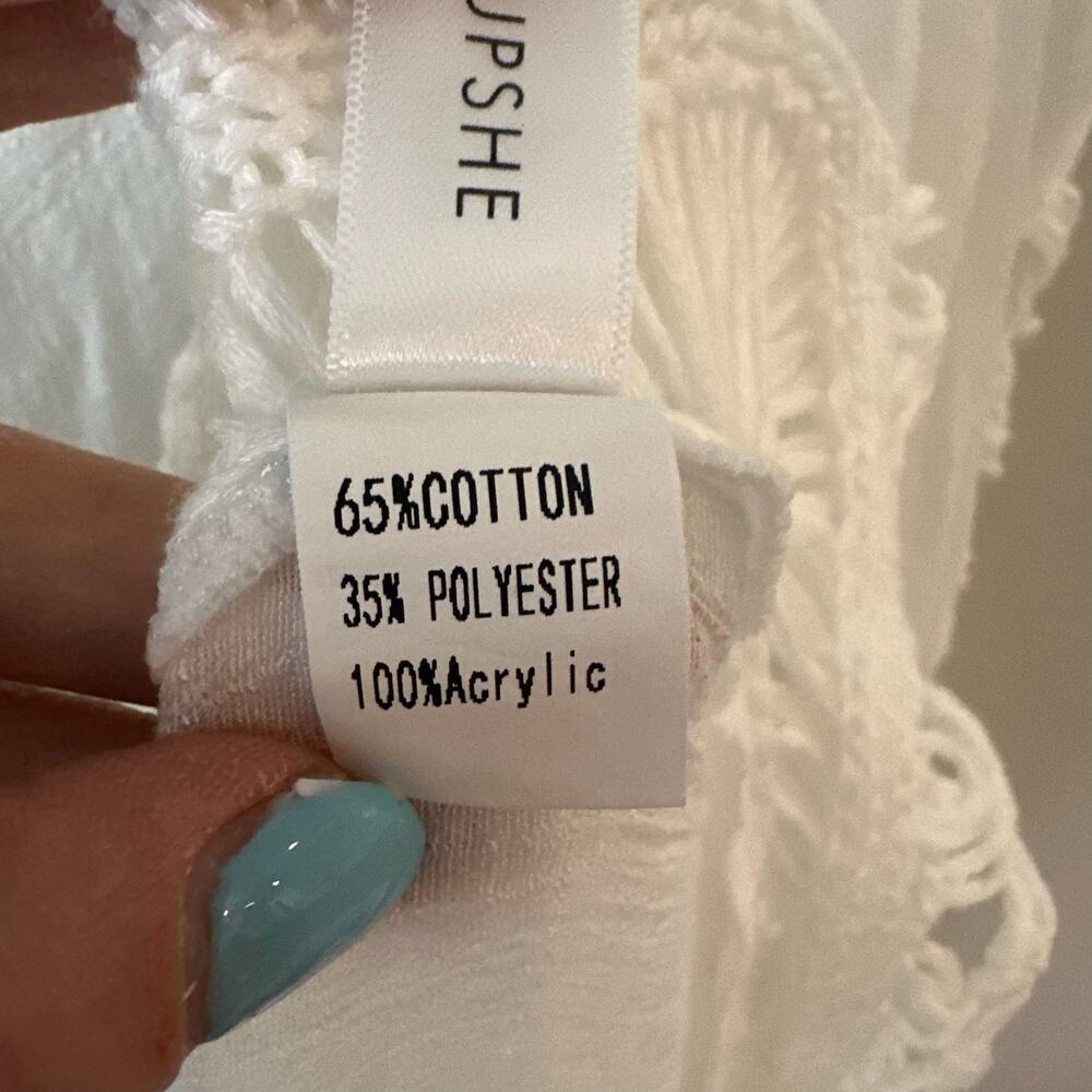 Cupshe M Oversized Swim Coverup Top Dress - Picture 3 of 4